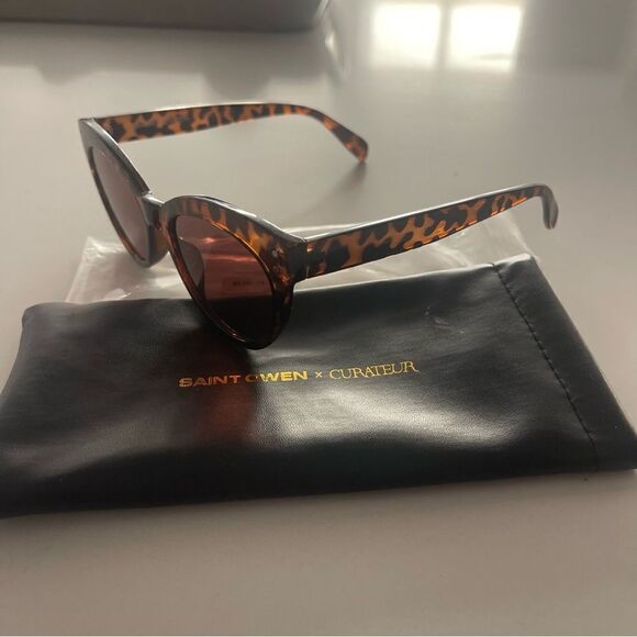 Saint Owen X Curateur Wylde Tortoise Shell Sunglasses New - Picture 8 of 10